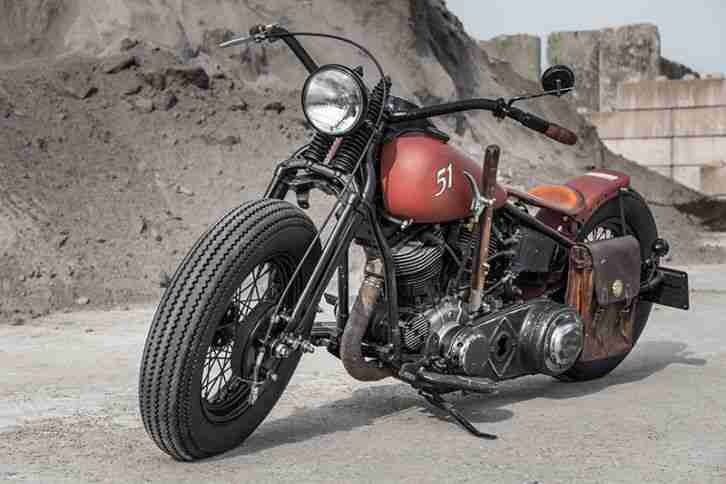 Harley Panhead Custom Bobber EZ 51