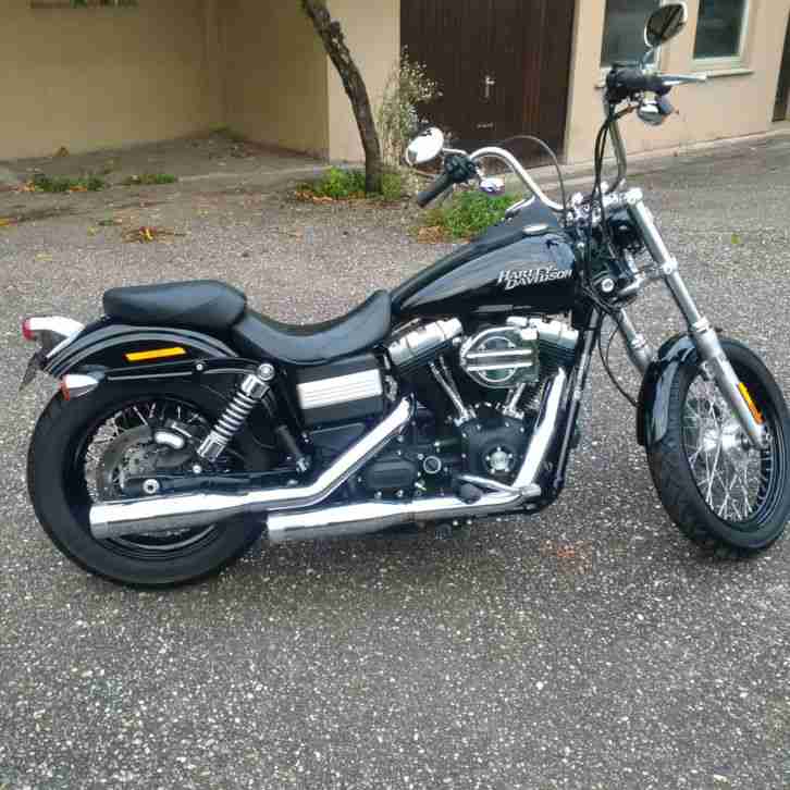 HarleyDyna Street Bob Deutsch. 2012er ABS Modell Kess Tech Auspuff, Hypercharger
