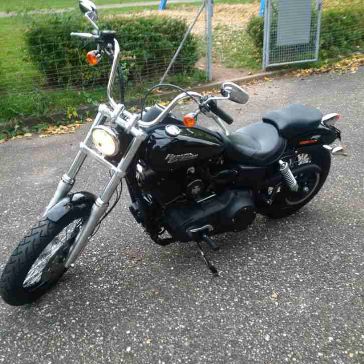 HarleyDyna Street Bob Deutsch. 2012er ABS Modell Kess Tech Auspuff, Hypercharger