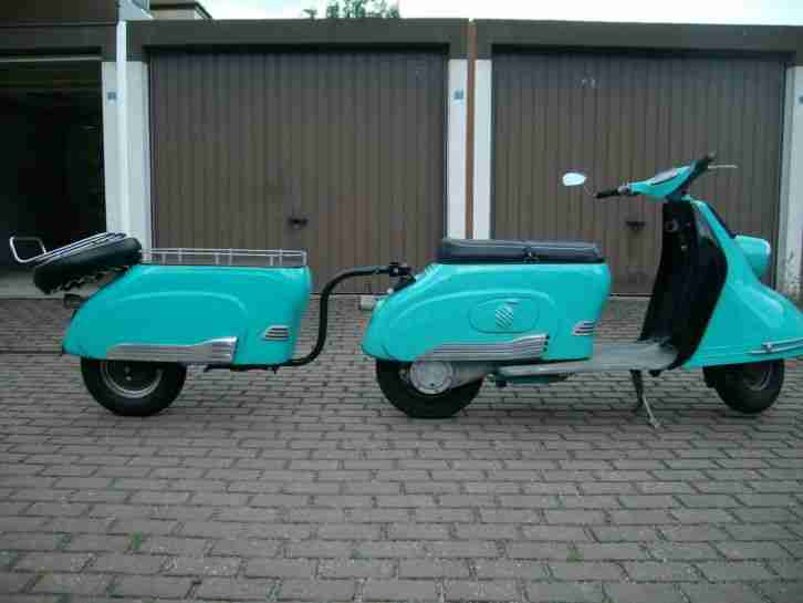 Heinkel Tourist 103 A - 1 mit Einspuranhänger