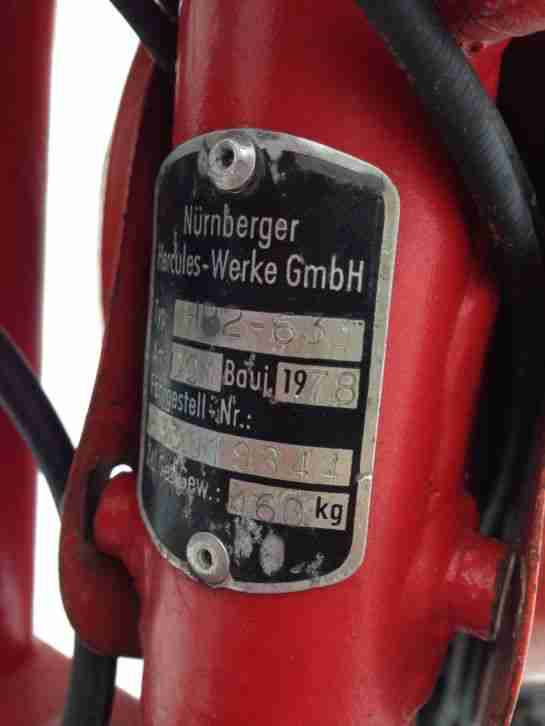Hercules Hobby Rider HR2 Motor läuft orange mit Betriebserlaubnis Rarität !!!