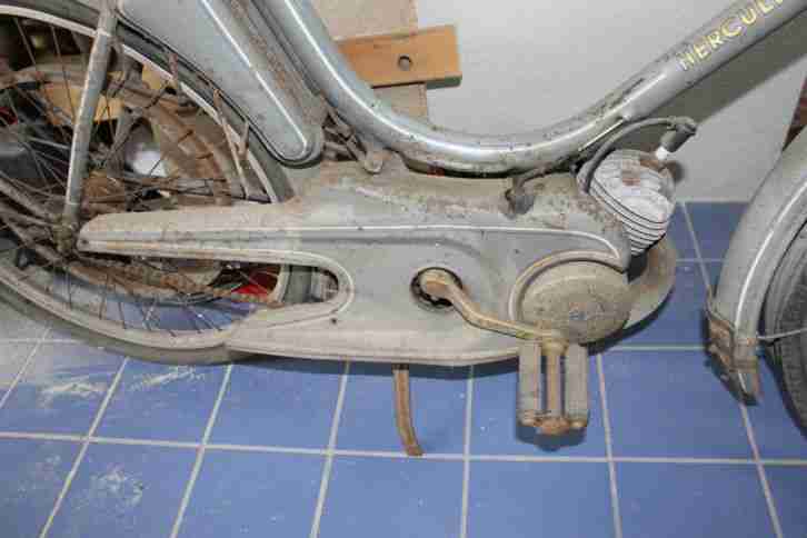 Hercules Mofa Fahrrad mit Hilfsmotor Oldtimer Veteran Motorrad Scheunenfund