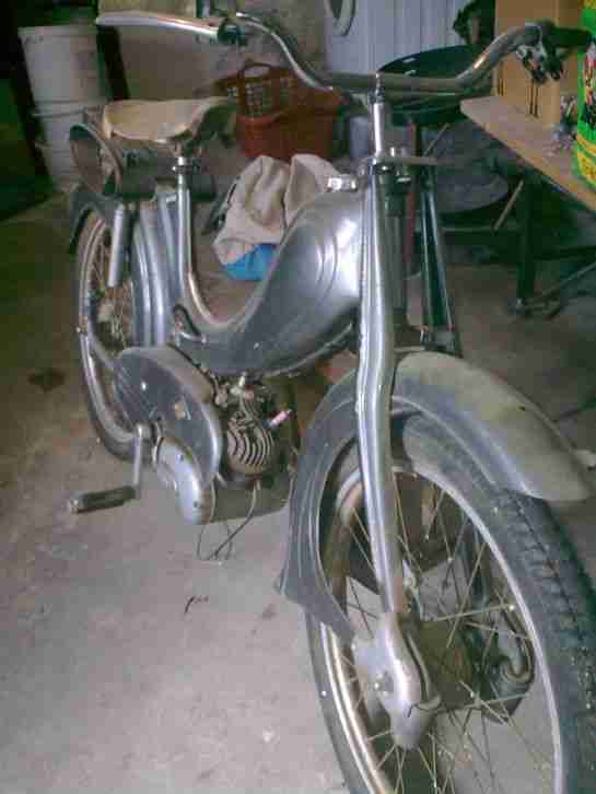 Hercules Moped Mofa Typ 217/3 Sachs 50 G3 3 Gang Motor Bj 1957 Scheunenfund Fips