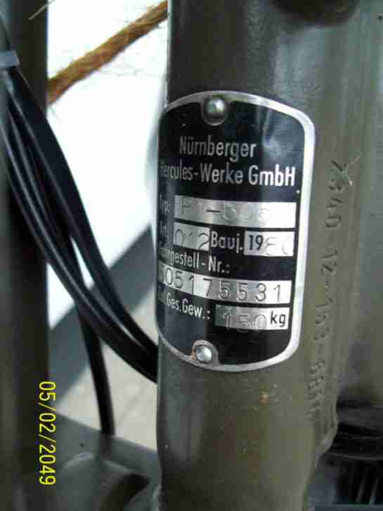 Hercules Moped P1-505 P, baugleich DKW Bundeswehr Oldtimer Baujahr 1980