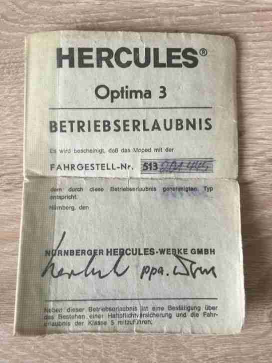 Hercules Optima 3 *no Prima M5 M3 P3 * Top