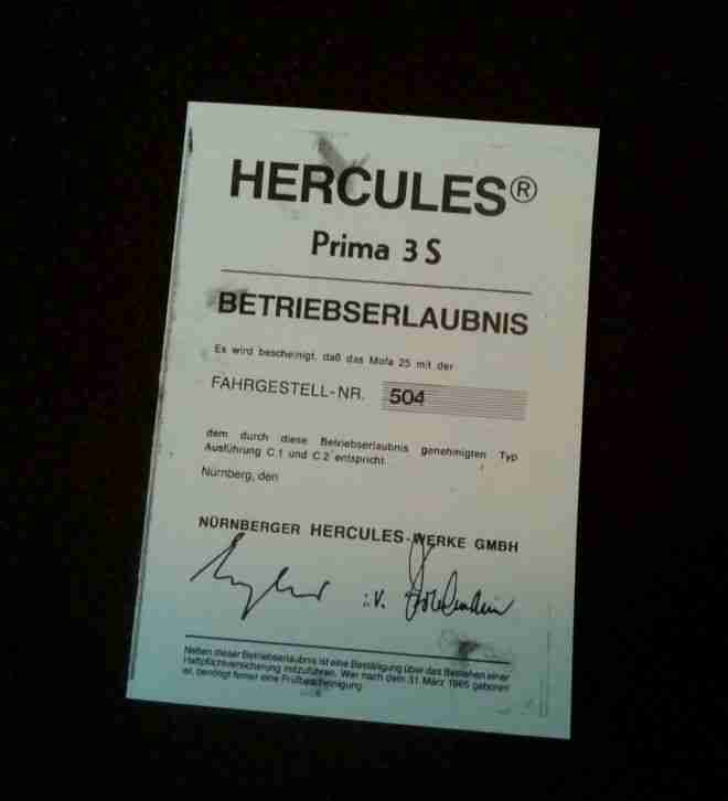 Hercules Prima 3s