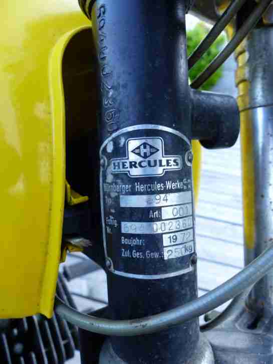 Hercules Sport Bike SB2, Bj: 1972, Kilomerterstand: 6708km