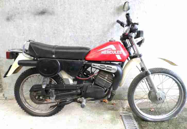 Hercules Supra 4 Enduro 50ccm 14TKm Moped mit Papiere Original - Selten !
