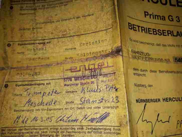 Hercules mofa G3 Herkules