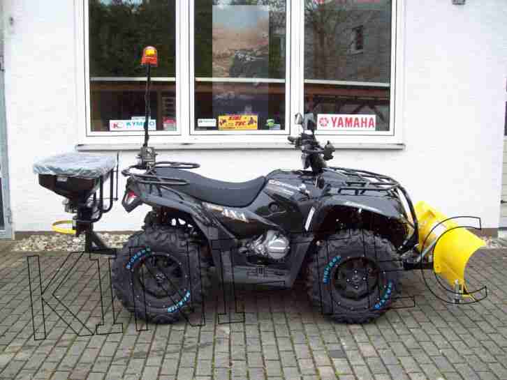 Herkules ATV Quad Conquest 600 Schneeschild Streugerät Winterdienst Professional