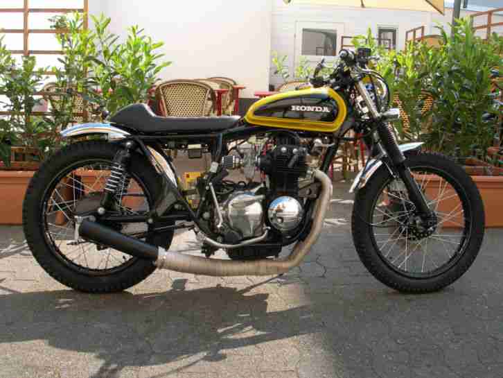 Honda CB 350 Four Cafe Racer Bratstyle Bobber Dirt Tracker Komplettumbau !!