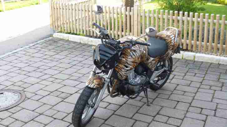 Honda CB 500 PC 26 mit Tigerfell ,Elefantentreffen,Eyecatcher,Bastler, anschauen