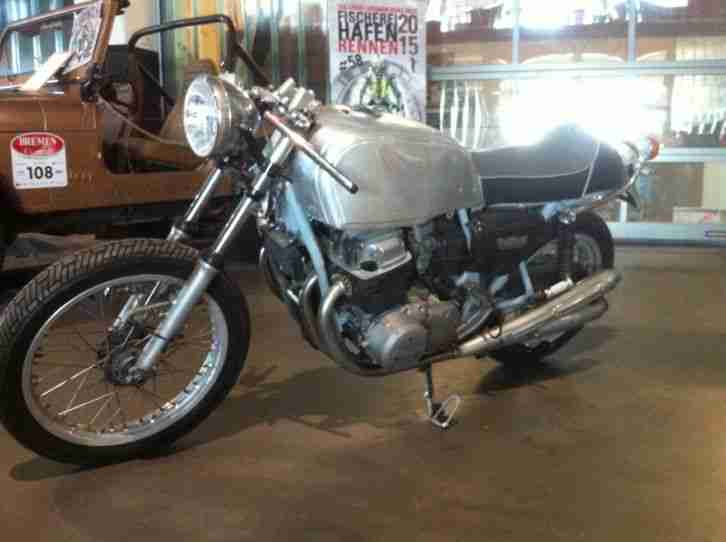 Honda CB 750 Four Cafe Racer Projekt orig. 4-4 Dt. Brief Alutank Akrontfelgen