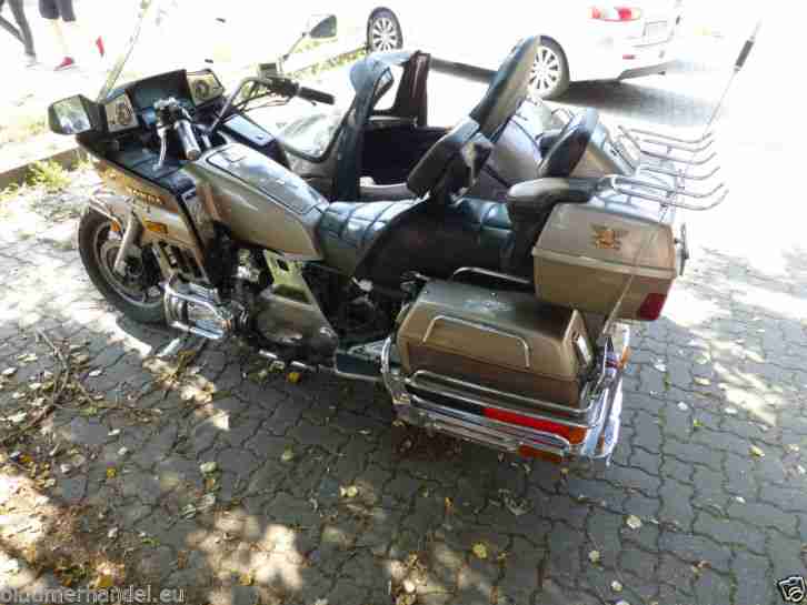 Honda GL 1200 Gespann Goldwing mit Seitenwagen Oldtimer fahrbereit