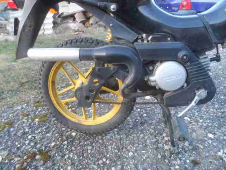 Honda PXR 50 ccm 50er Mofa Original Gelb Schwarz Mopet Oldtimer HD Sport Auspuff