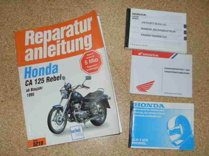 Honda Rebel 125 ccm mit viel Zubehör