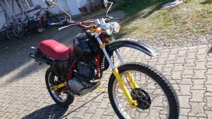 Honda xl 500 S Umbau TÜV läuft gut BSM Auspuff + 2. Maschine XL500