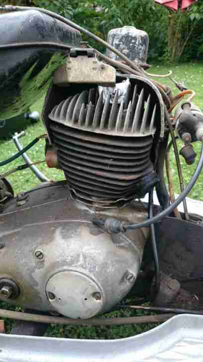 IWL SR 56 Wiesel 125ccm Originallack+Linierung Motor dreht