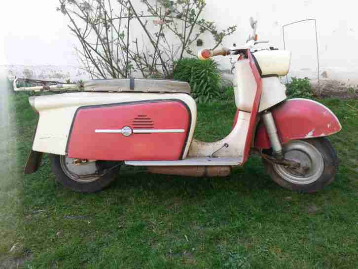 IWL TROLL Tourenroller Stadtroller DDR Original Scheunenfund BJ 1963 Berlin