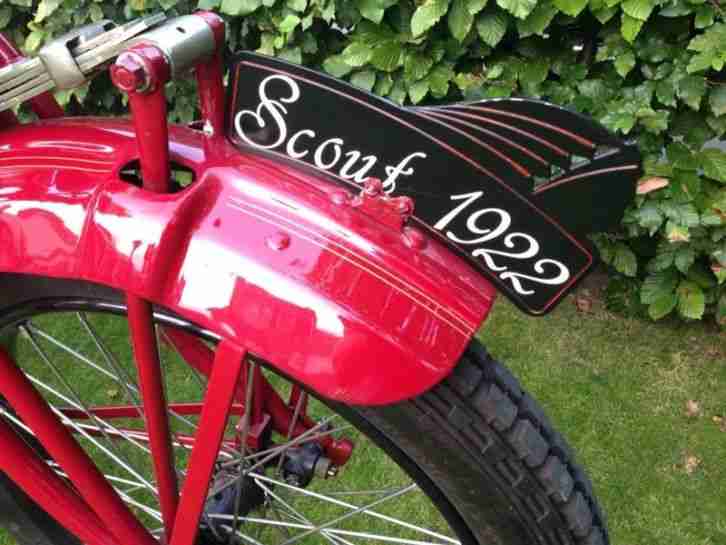 Indian Scout 600cc baujahr 1922 mit Holländische KFZ Brief