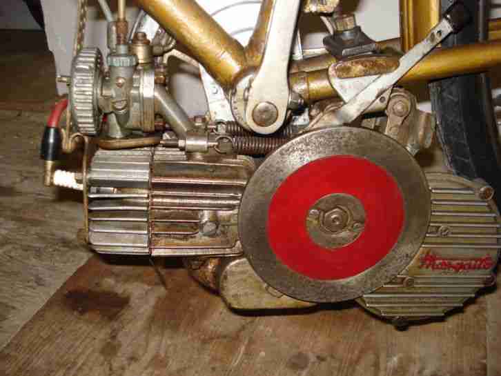 Italienisches Fahrrad mit 38ccm Garelli Mosquito Hilfsmotor, kein Moped ,Mokick