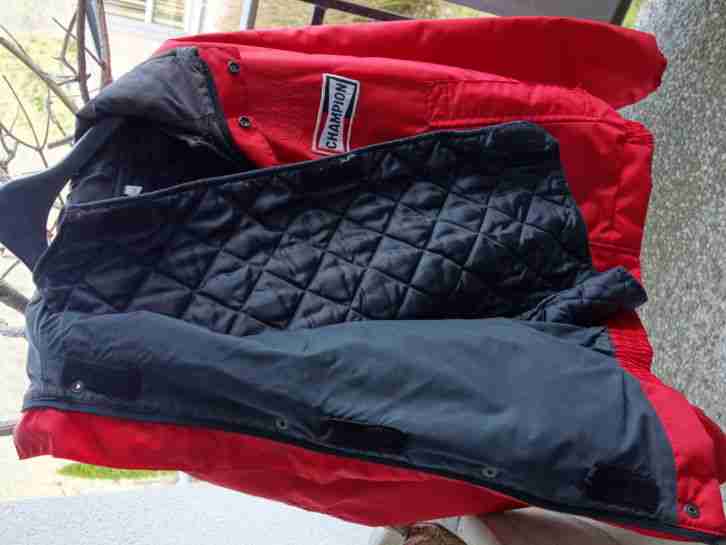 Jacke, Ducati, rot, alter Schriftzug, Waterprotect