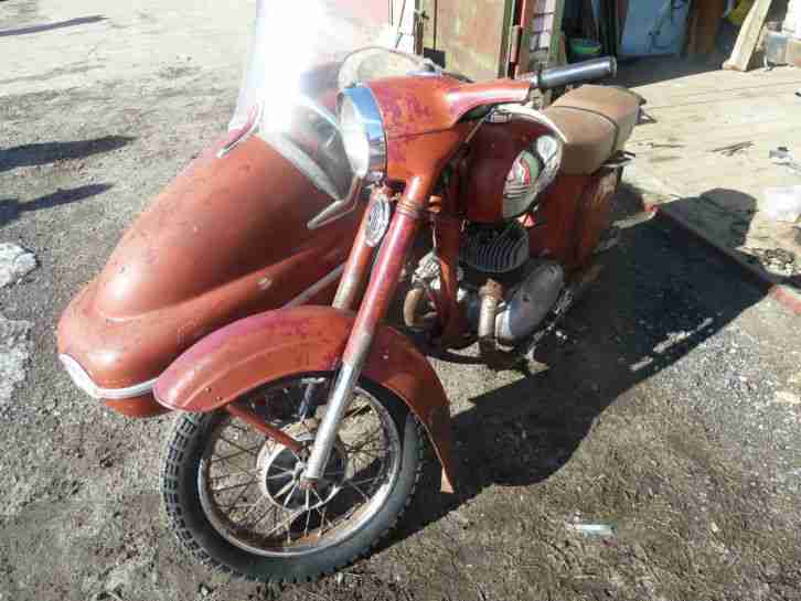 Jawa 350 1967 Velorex 560 mit Beiwagen