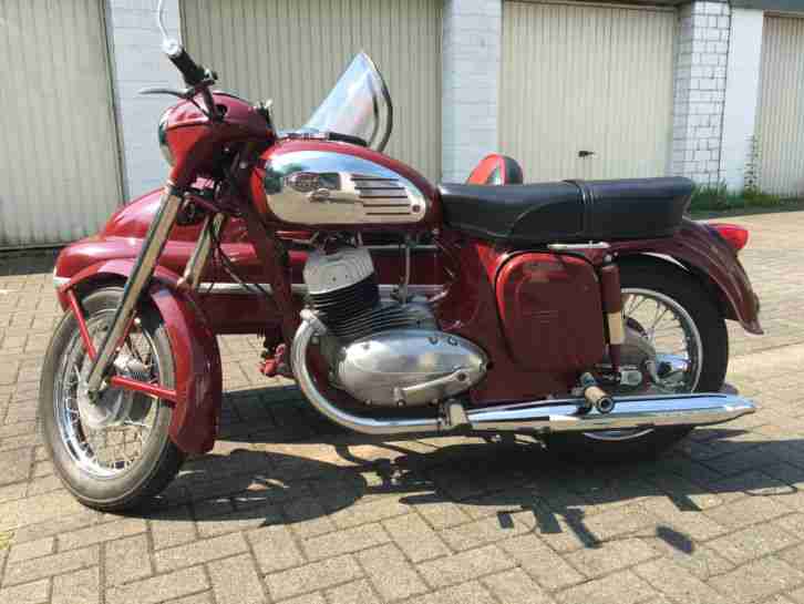 Jawa 350 Typ 360 Gespann Restauriert Oldtimer 1971 ???? USSR mit Beiwagen ???