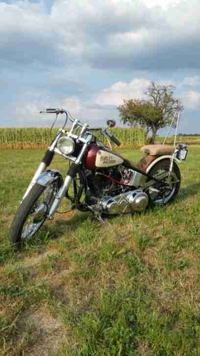 Jetzt mit Bilder wunderschöne Harley 1954 im Original wishbone Starrahmen