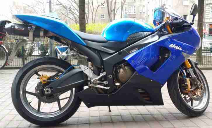 KAWASAKI 636 ZX6R C NINJA BLAU MIVV AUSPUFF RIZOMA BLINKER 2 HAND 31000KM