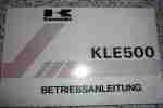 KLE 500 original Betriebsanleitung