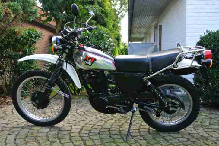 KLASSIKER, YAMAHA XT 500, 1U6, 22Tkm, EZ 1986, silber/ALU schwarz