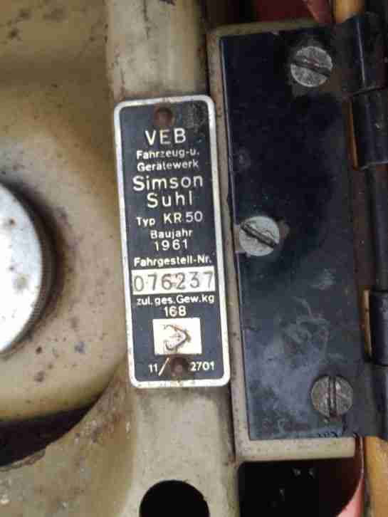 KR 50 Simson Schwalbe Bj. 61