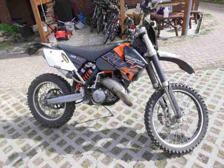 KTM 125 EXC,TÜV1/17,Strassenzulassung,Kolben, Kette neu,A1 ab 16 Jahre! ab 1€