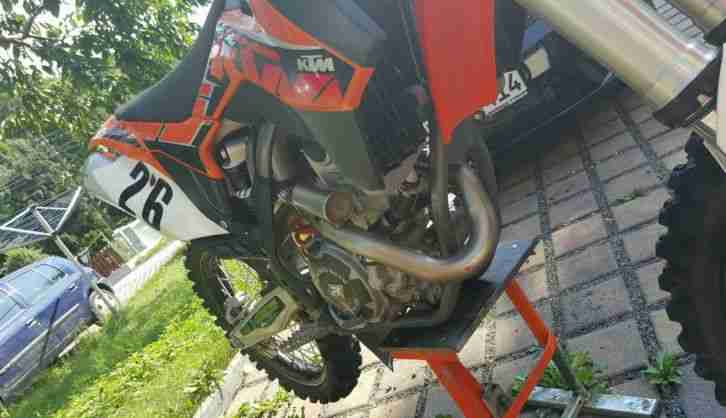 KTM 250 SX-F 2014 Schwarze Felgen Orangene Naben 43h !!!