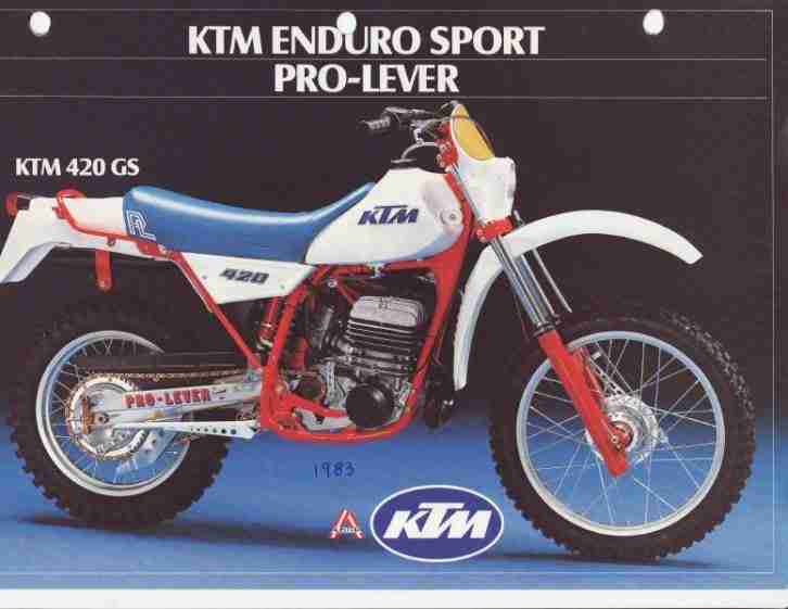 KTM 420 GS PL 1983 2-Takt Enduro Motocross (NO Twinshock)