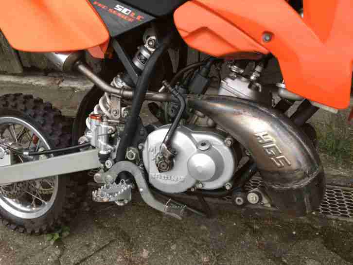 KTM 50 SX Pro Senior LC KTM SX 50 Bj. 2004 BUD Racing , HGS Auspuffanlage,