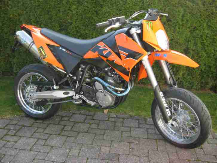 KTM 640 LC4 Supermoto 2 Sitzer mit E-Starter nur 15.156 km - Schnäpchen