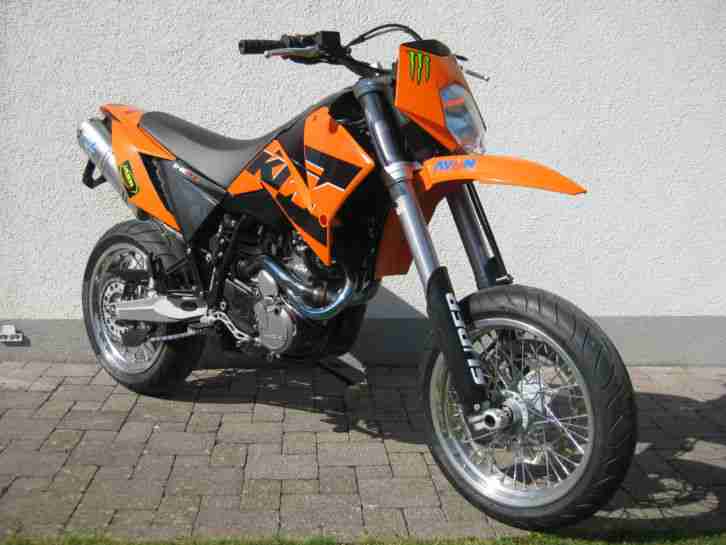 KTM 640 LC4 Supermoto 2 Sitzer mit E-Starter nur 15.156 km - Schnäpchen