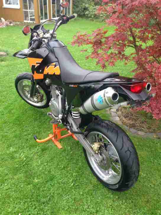 KTM 640 LC4 Supermoto, LeoVince ESD, Scheckheft