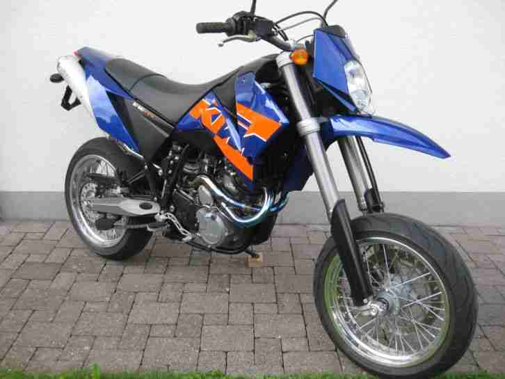 KTM 640 LC4 Supermoto blau 2 Sitzer E-Starter EZ 04/2006 19.397 km - Schnäpchen