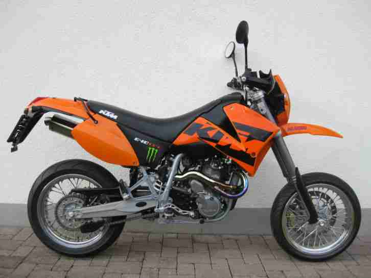 KTM 640 LC4 Supermoto nur 10.769 km - Modell 06/2004 - Unfallfrei Winterpreis