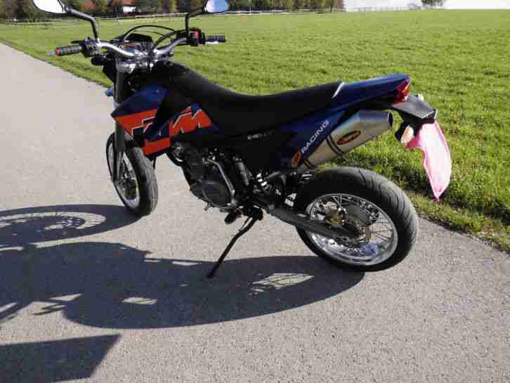 KTM 640Smc,SuperMoto,Limited Edition,blau,Akrapovic Titan,WIE NEU