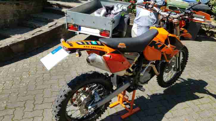 KTM EXC 400 Bj 05, 4800km, Tüv 04.2021, offen Leistung eingetragen, 5 cm tiefer