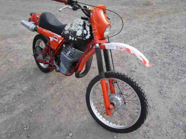 KTM GS 250 Bj. 1980, zur Restauration, Teileträger, Twin Shock, mit Importbrief