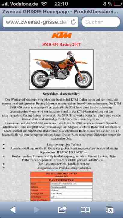 KTM SMR 450 Mit Papieren! Kein Sx Smc 520 525 505