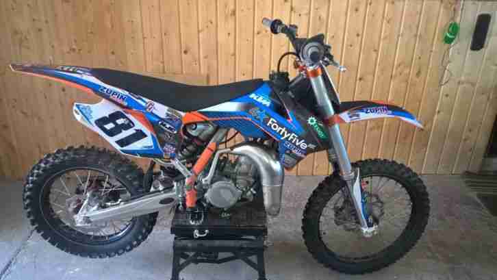 KTM SX 85 mit zweitem Radsatz
