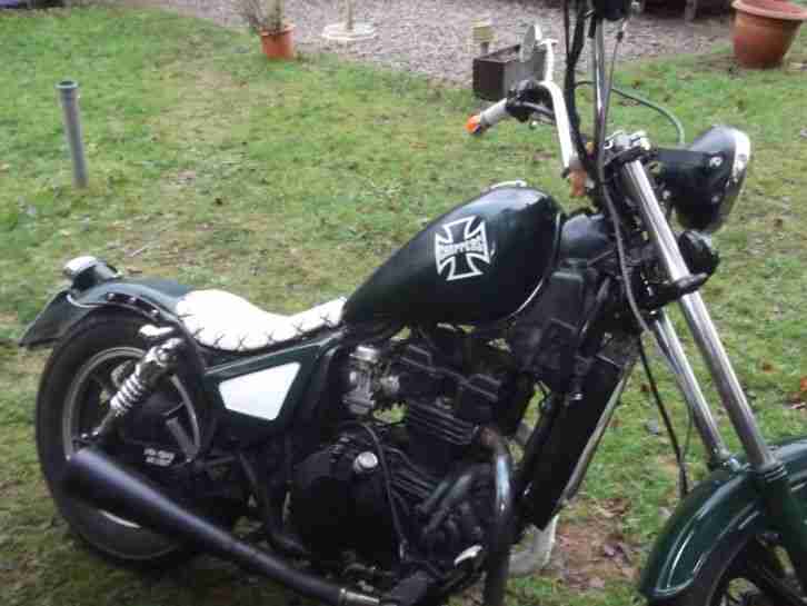 Kawasaki EN 450 A Chopper Umbau Tüv 5/2017 , Winterarbeit f Bastler siehe Text