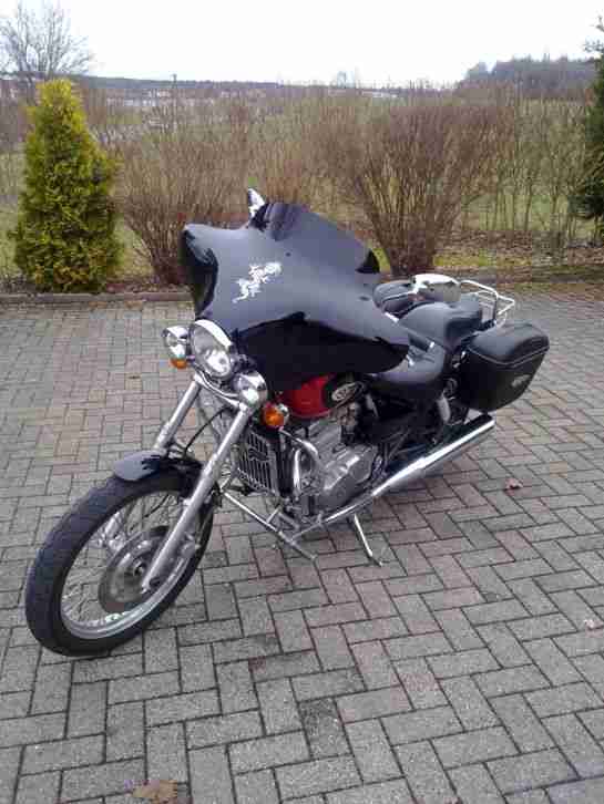 Kawasaki EN500 C TOP ZUSTAND TÜV Chopper Cruiser Batwing Softail Koffer en 500