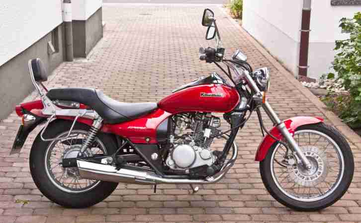 Kawasaki, Eliminator, BN 125 A, rot-metallic, 2.200 km, 1.Hand, Top-Zustand